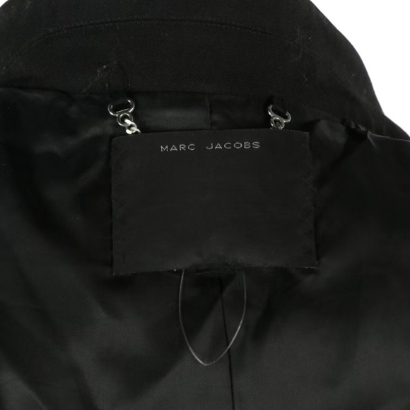 Marc Jacobs Stud Runway Prism Embellished Black Wool Two-Button Jacket Size M - Picture 2 of 5